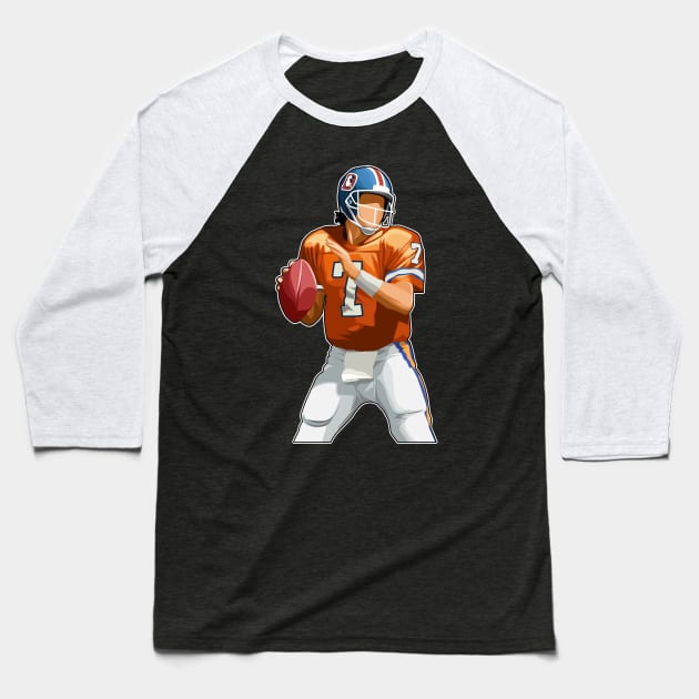 John Elway #7 Quarterback Legend Baseball T-Shirt by GuardWall17